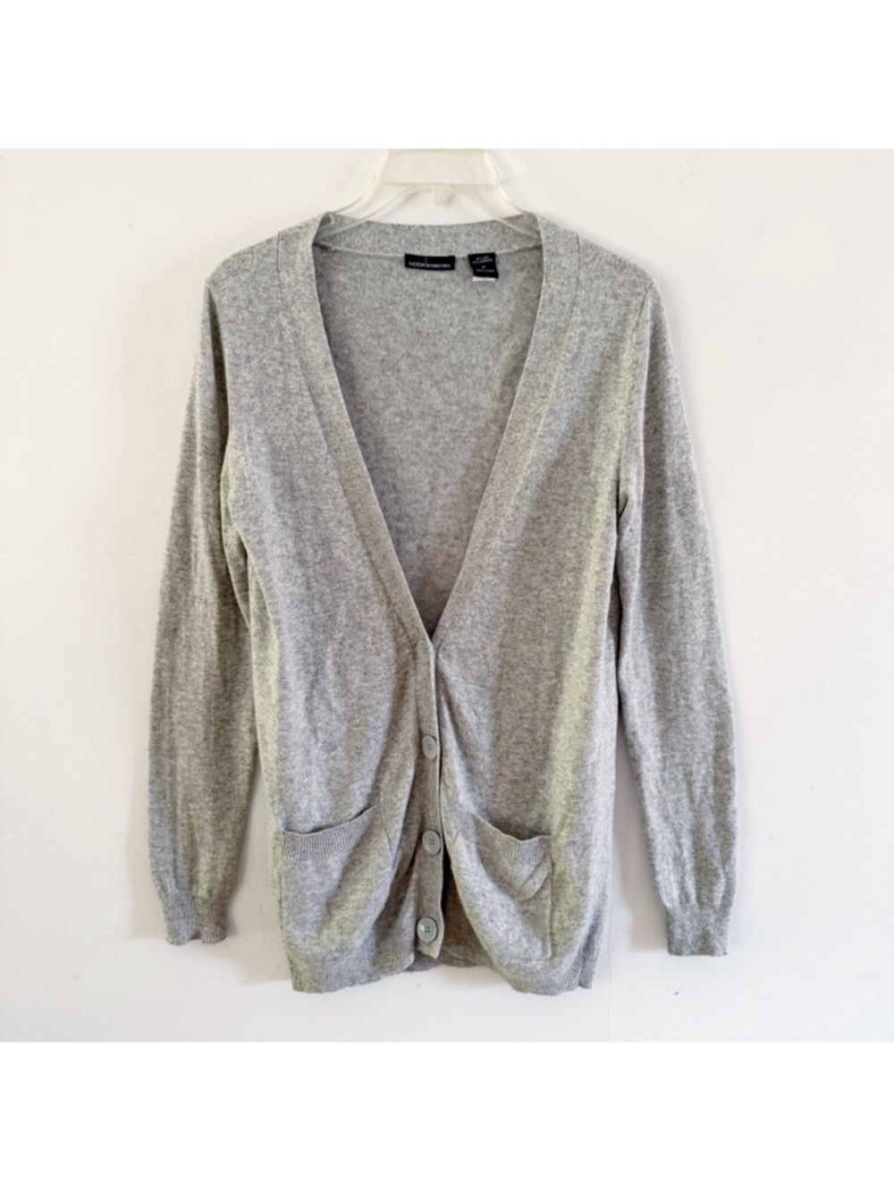 Moda Int Women Silk Cashmere Cardigan Medium Classic Preppy Capsule Quiet Luxury
